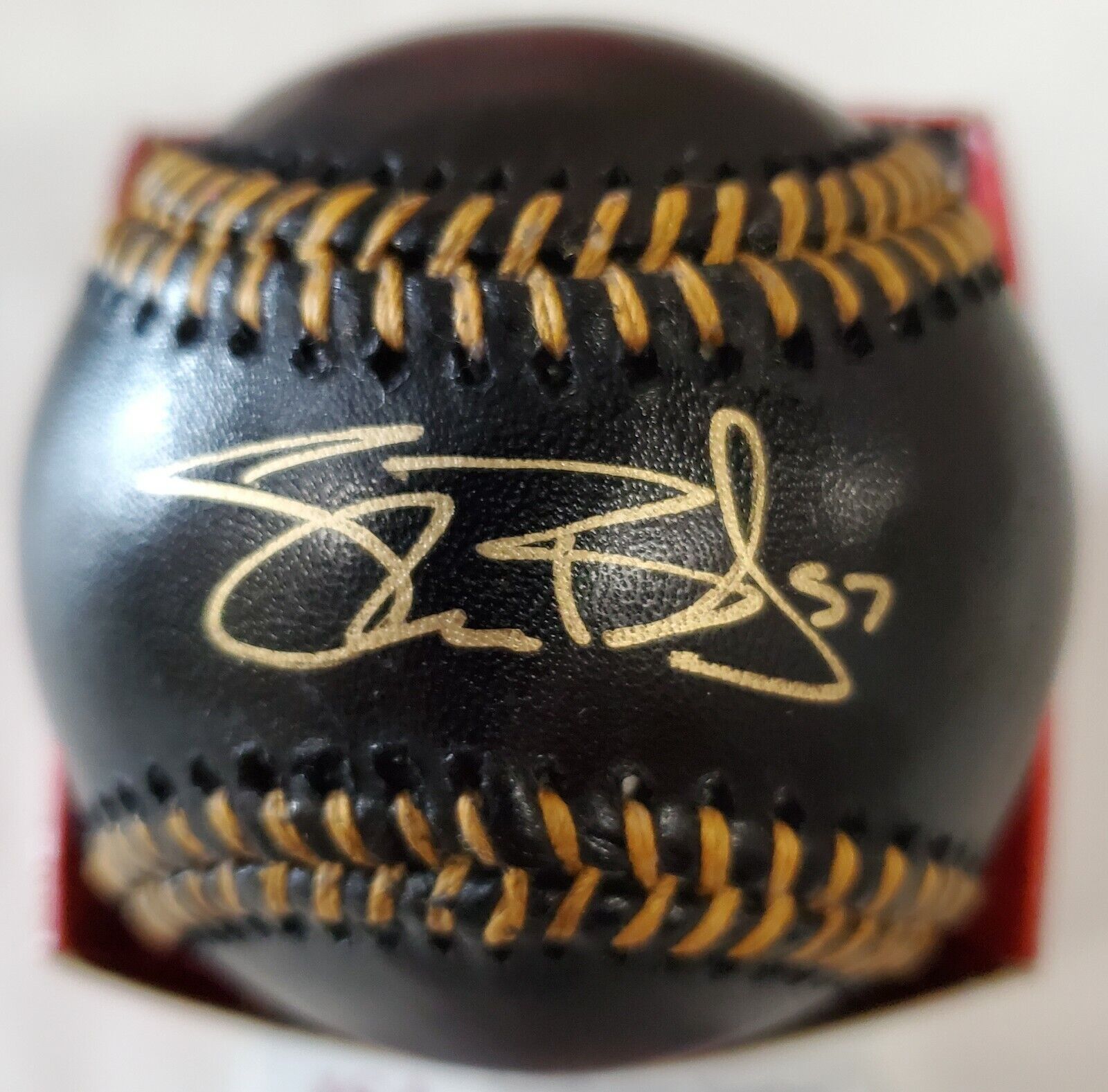 MVP Authentics Shane Bieber Autographed Signed Black Leather Oml Baseball Jsa Coa 161.10 sports jersey framing , jersey framing