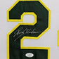 Framed In Suede Oakland A's Rickey Henderson Autographed Signed Jersey Jsa Coa