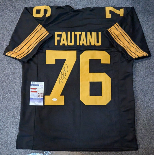 Pittsburgh Steelers Troy Fautanu Autographed Signed Jersey Jsa Coa