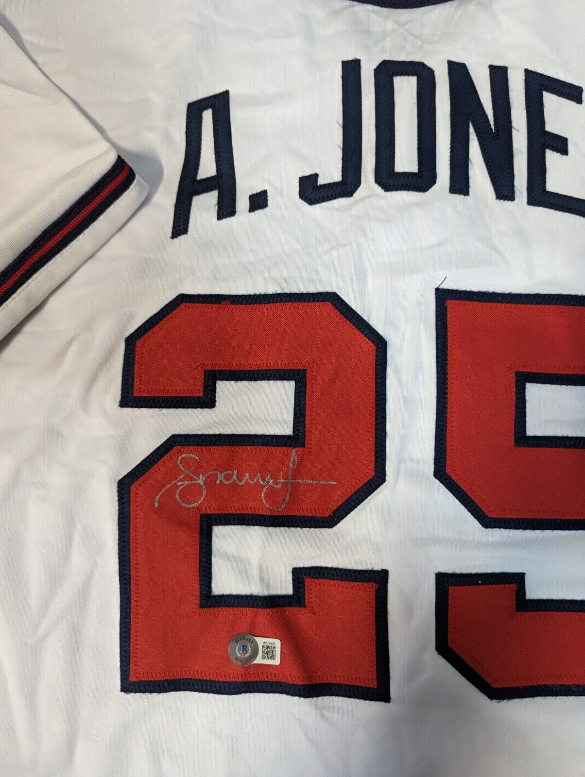 Atlanta Braves Andruw Jones Autographed Signed Jersey Beckett Holo – MVP  Authentics