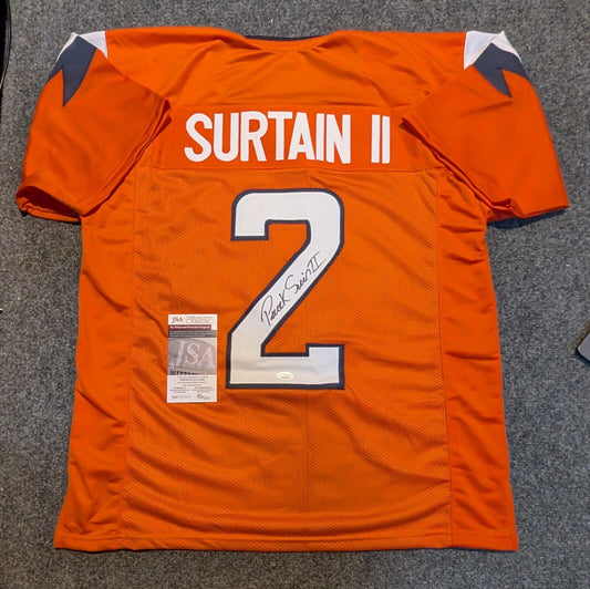 Denver Broncos Patrick Surtain Ii Autographed Signed 2024 T/B Jersey Jsa Coa