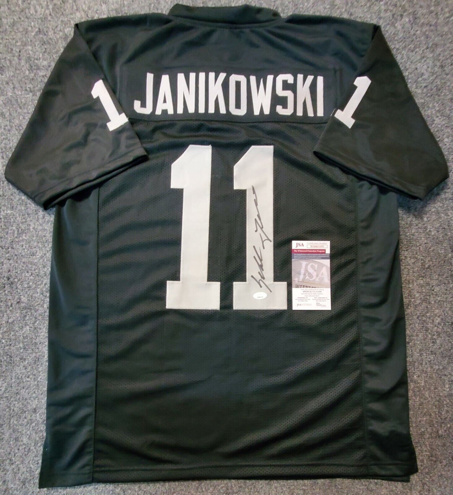 Oakland Raiders Sebastian Janikowski Autographed Signed Jersey Jsa Coa