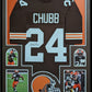 Framed Cleveland Browns Nick Chubb Autographed Signed Jersey Jsa Coa