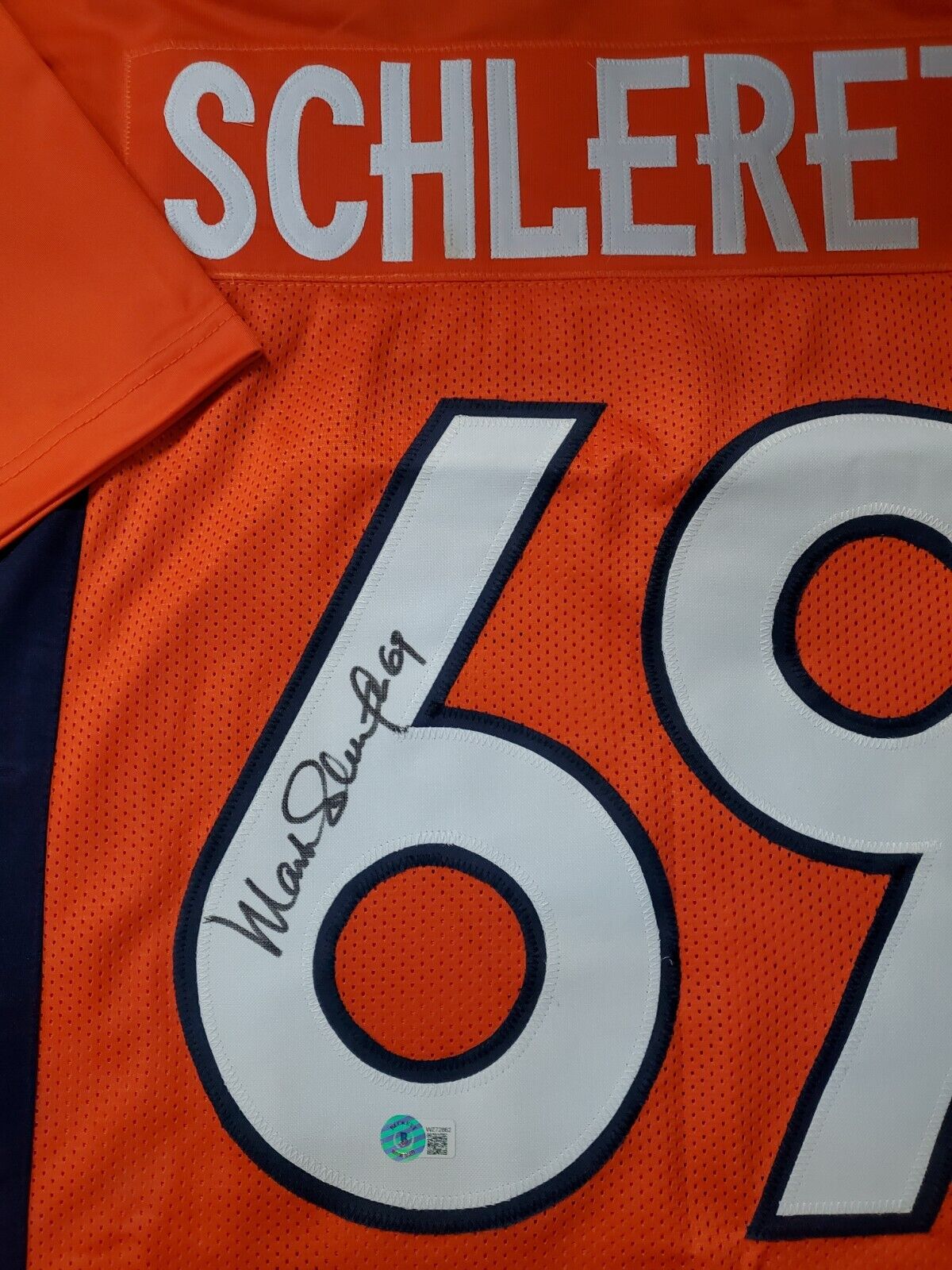 Denver Broncos Mark Schelereth Autographed Signed Jersey Beckett