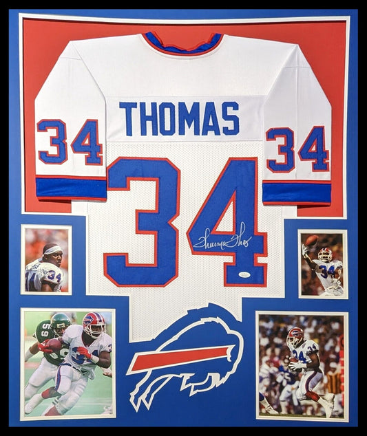 MVP Authentics Framed Buffalo Bills Thurman Thomas Autographed Signed Jersey Jsa Coa 427.50 sports jersey framing , jersey framing