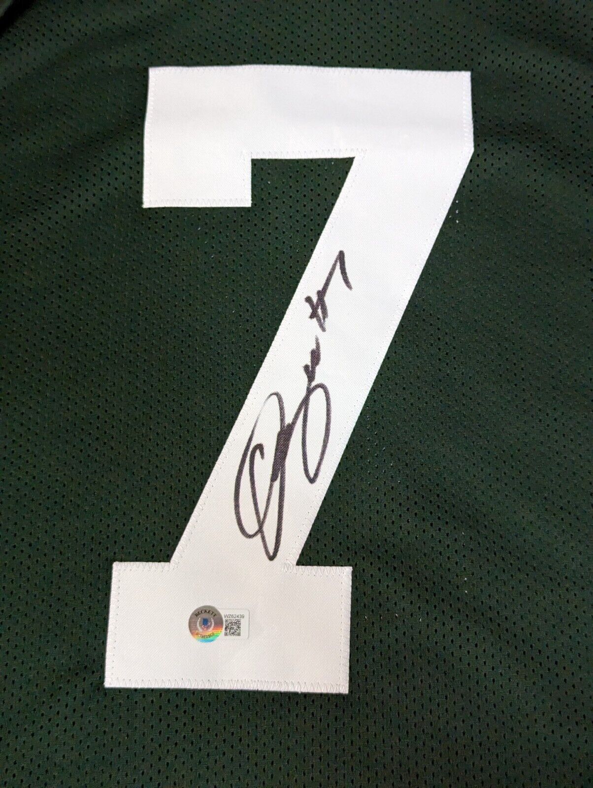 Green Bay Packers Quay Walker Autographed Signed Jersey Beckett Holo