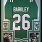 Framed Philadelphia Eagles Saquon Barkley Autographed Jersey Jsa Coa