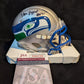 Seattle Seahawks Steve Largent Signed Inscribed Throwback Mini Helmet Jsa Coa