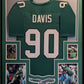 Framed Philadelphia Eagles Jordan Davis Autographed Signed Jersey Jsa Coa