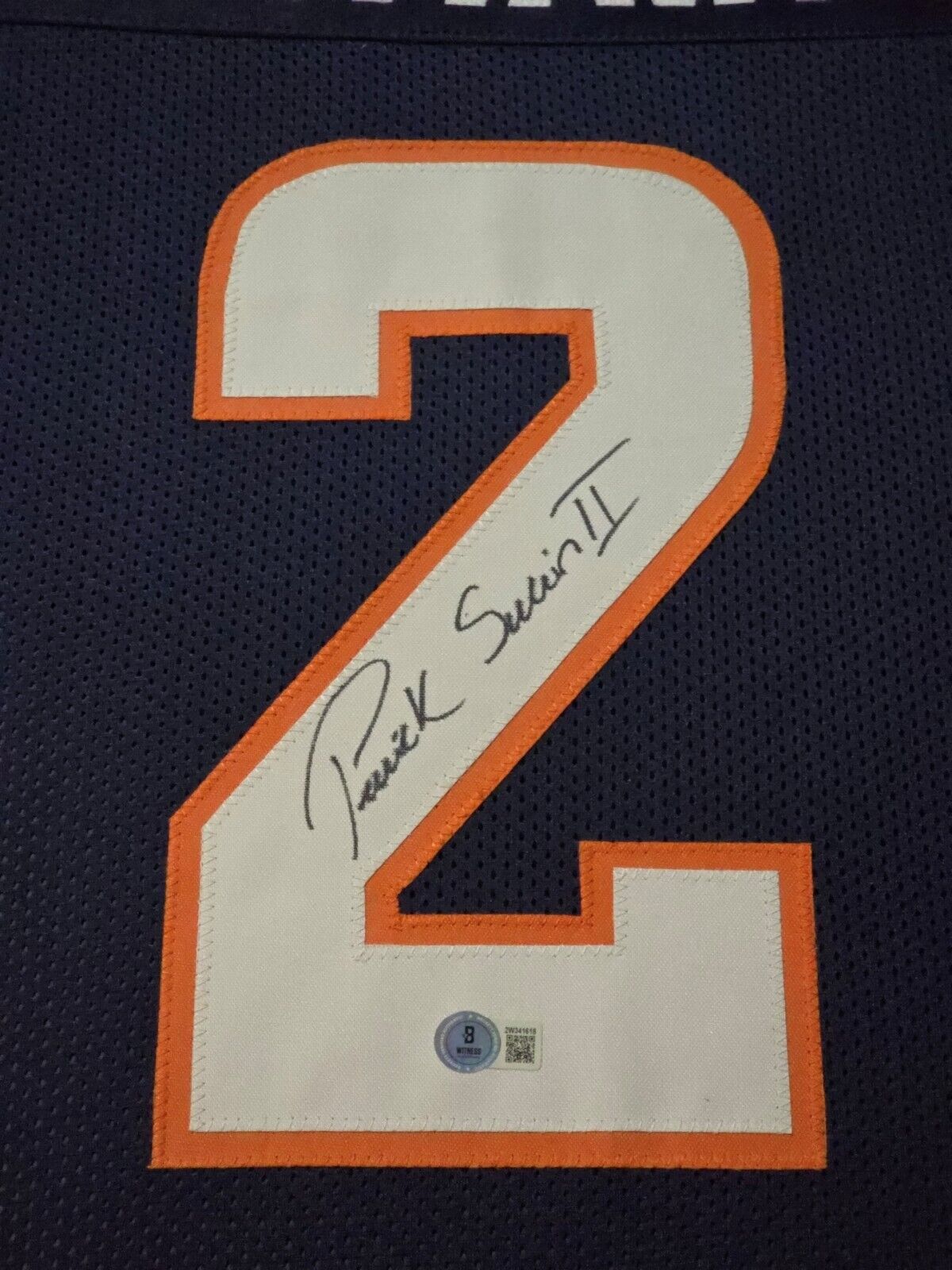 Framed Denver Broncos Pat Surtain Ii Autographed Signed Jersey Beckett Hologram