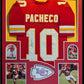 Framed Kansas City Chiefs Isiah Pacheco Autographed Signed Jersey Jsa Coa