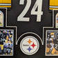 Suede Framed Pittsburgh Steelers Joey Porter Jr Autographed Jersey Jsa Coa