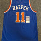 New York Knicks Derek Harper Autographed Signed Jersey Jsa Coa