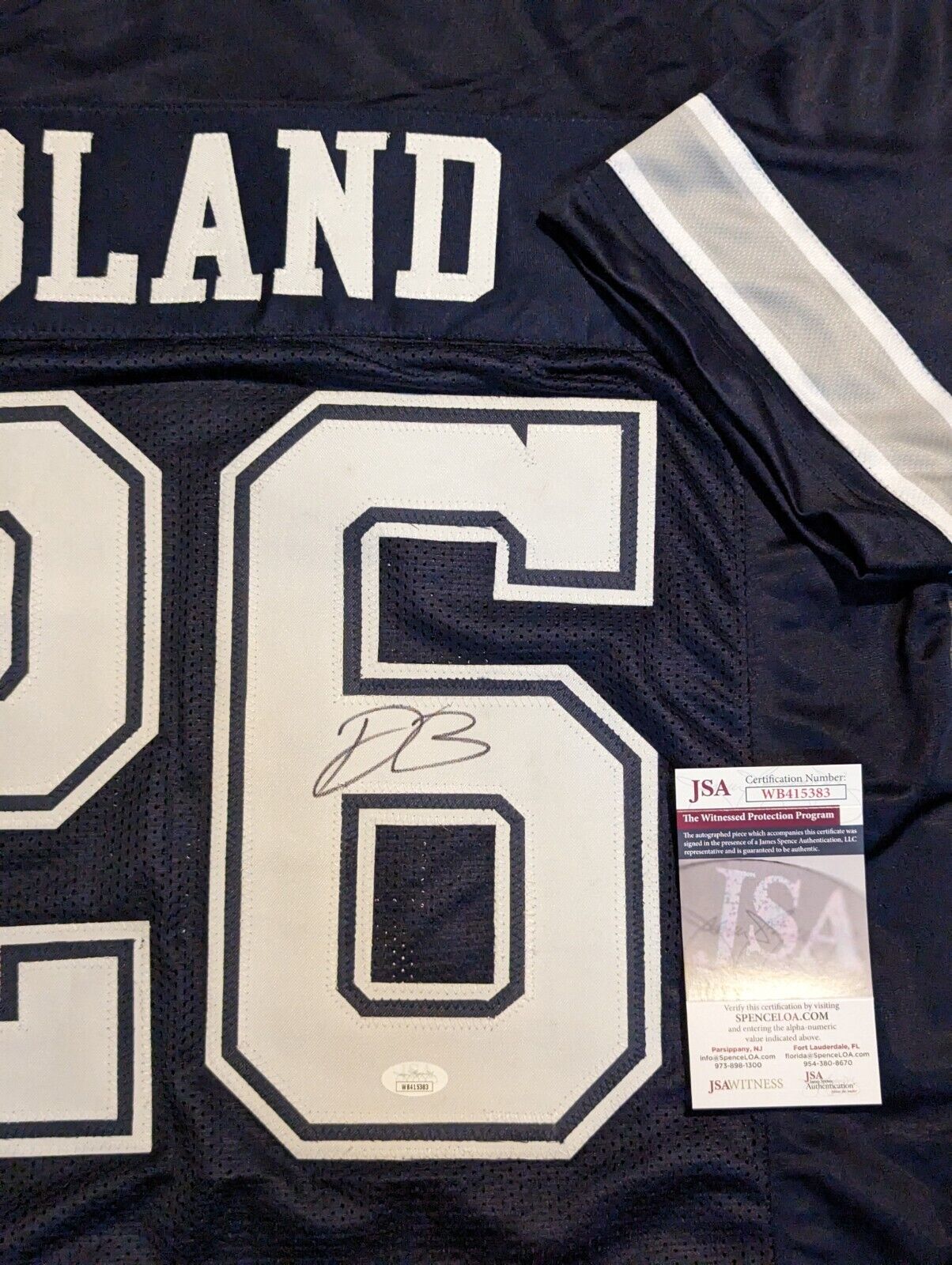 Dallas Cowboys Daron Bland Autographed Signed Jersey Jsa  Coa