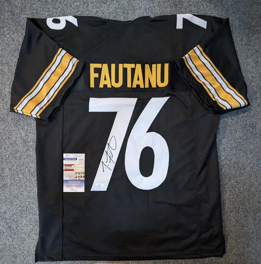 Pittsburgh Steelers Troy Fautanu Autographed Signed Jersey Jsa Coa