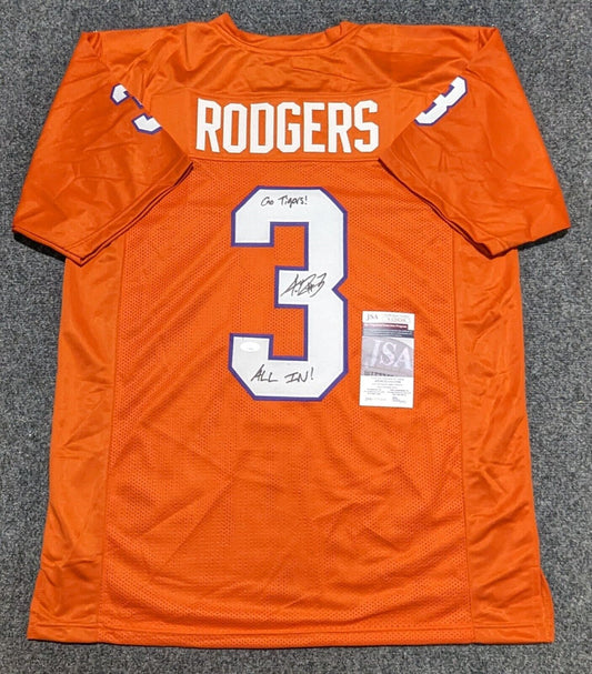 MVP Authentics Clemson Tigers Amari Rodgers Autographed Signed 2X Inscribed Jersey Jsa  Coa 144 sports jersey framing , jersey framing