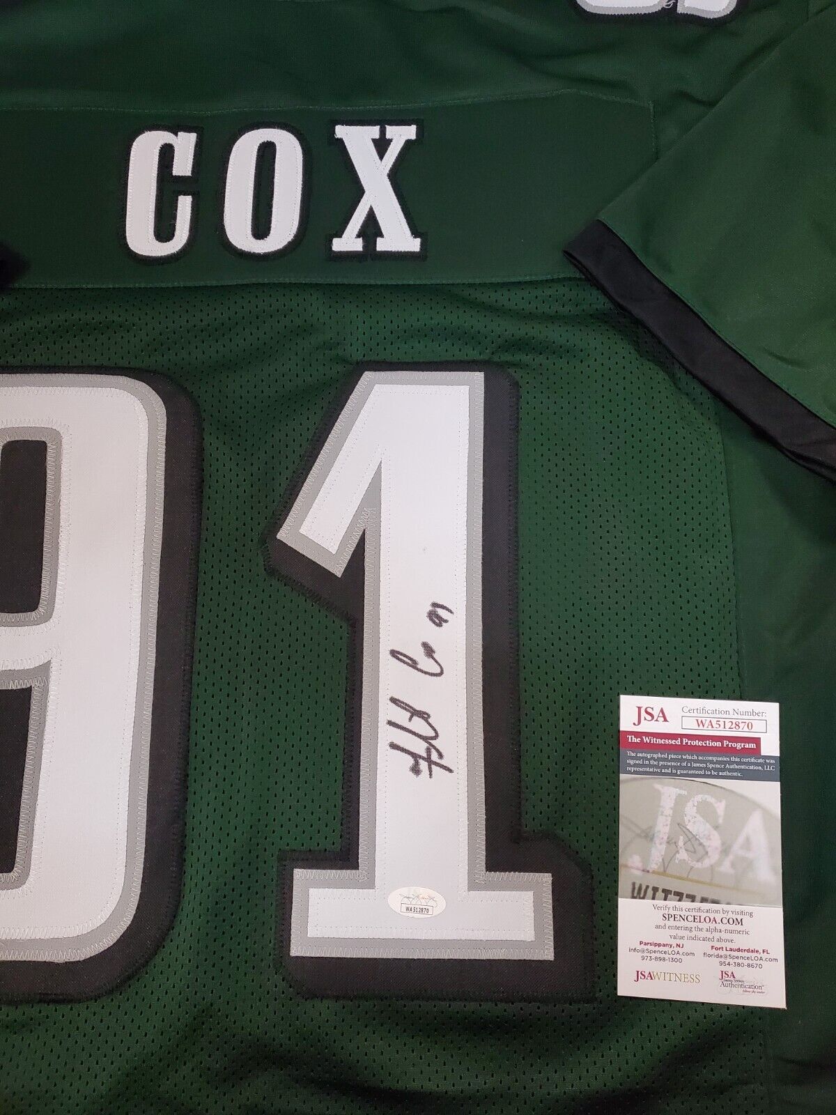 Philadelphia eagles cox jersey best sale