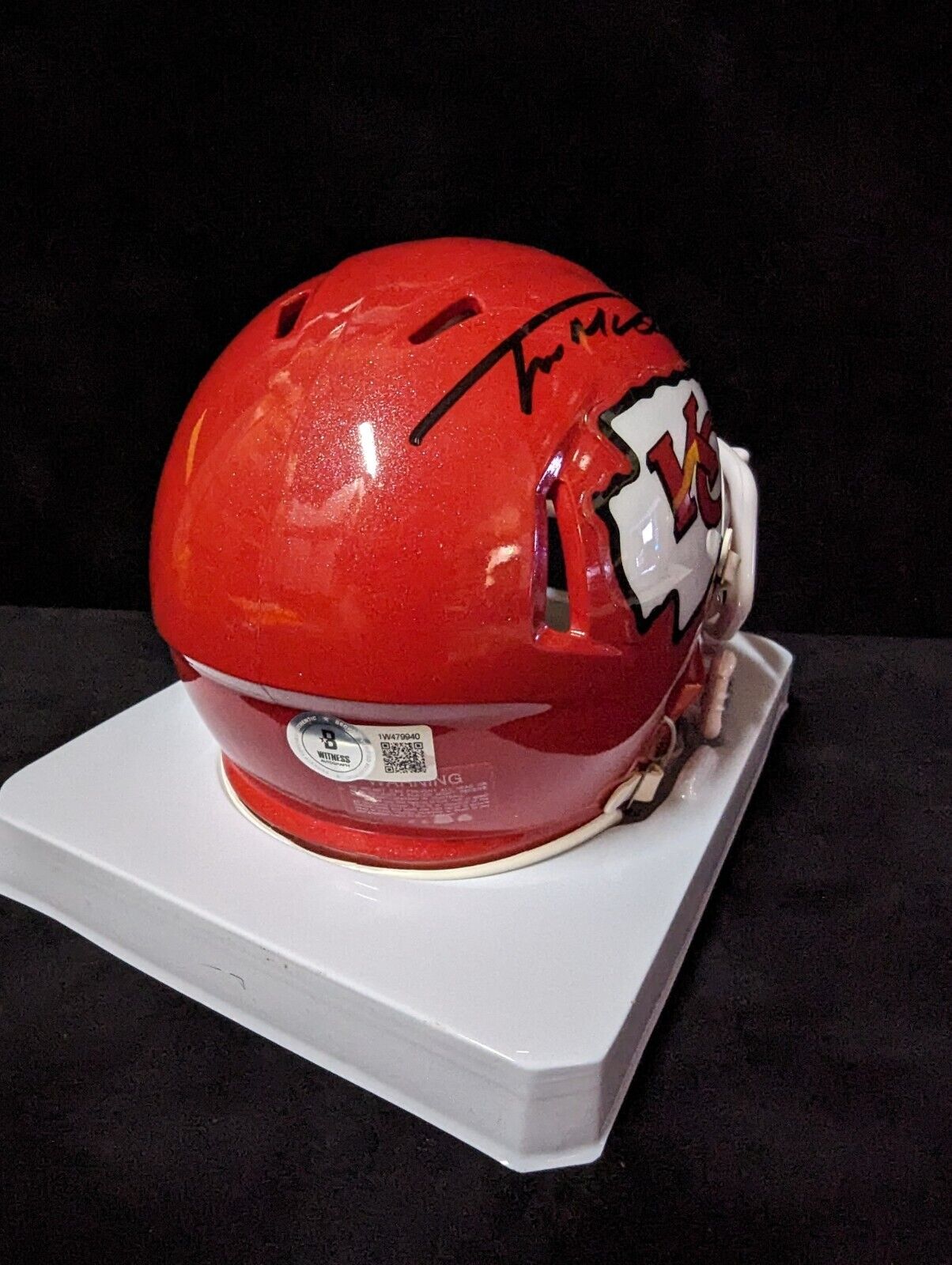 Kansas City Chiefs Trent Mcduffie Autographed Signed Speed Mini Helmet Beckett