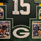 Suede Framed Green Bay Packers Bart Starr Autographed Signed Jersey Steiner Holo