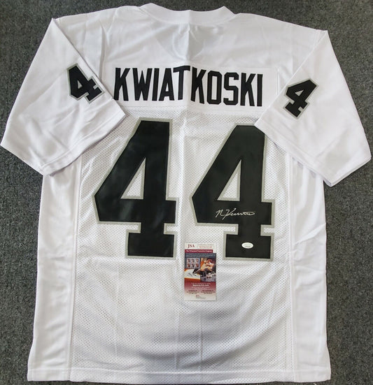 MVP Authentics Las Vegas Raiders Nick Kwiatkoski Autographed Jersey Jsa Coa 126 sports jersey framing , jersey framing