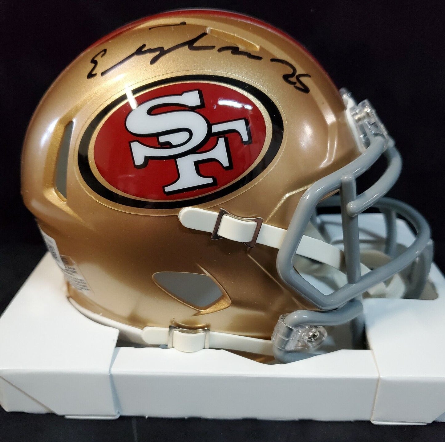 MVP Authentics S.F. 49Ers Elijah Mitchell Autographed Signed Speed Mini Helmet Beckett Holo 107.10 sports jersey framing , jersey framing