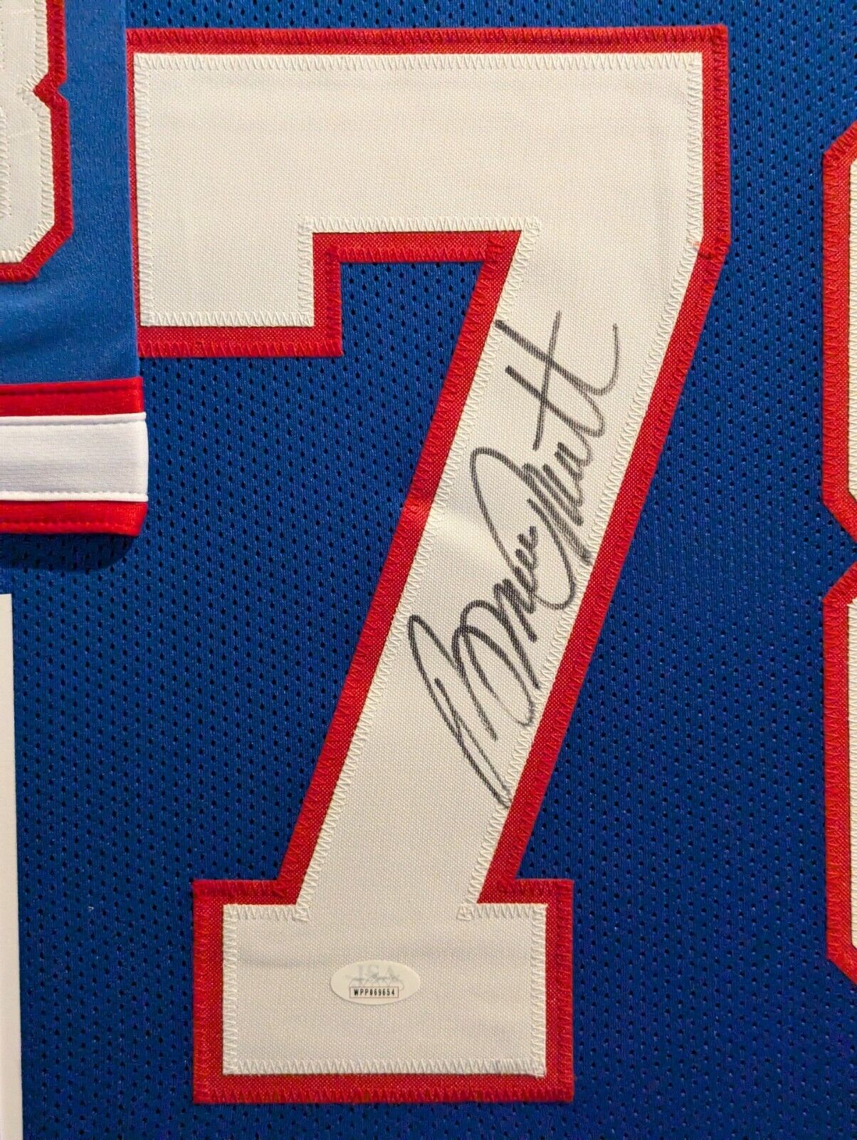 Framed Buffalo Bills Bruce Smith Autographed Signed Jersey Jsa Coa