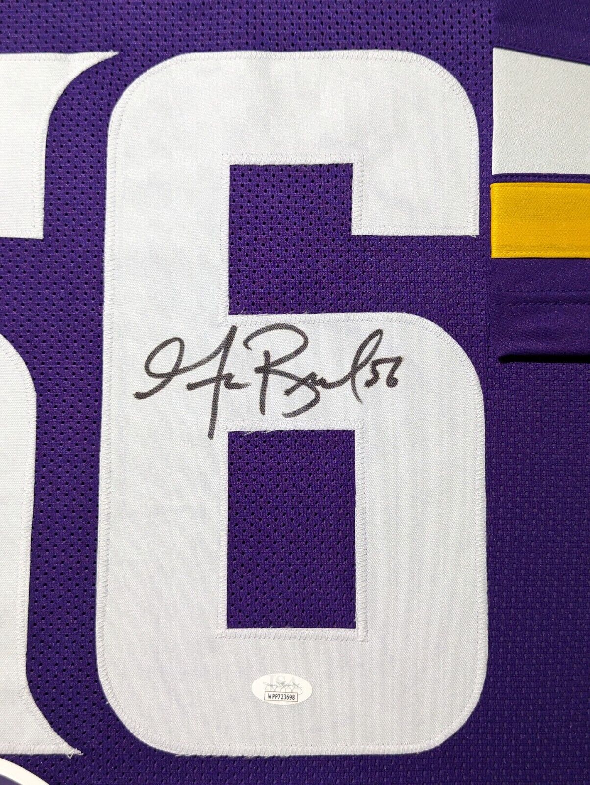 MVP Authentics Framed Minnesota Vikings Garrett Bradbury Autographed Signed Jersey Jsa Coa 450 sports jersey framing , jersey framing