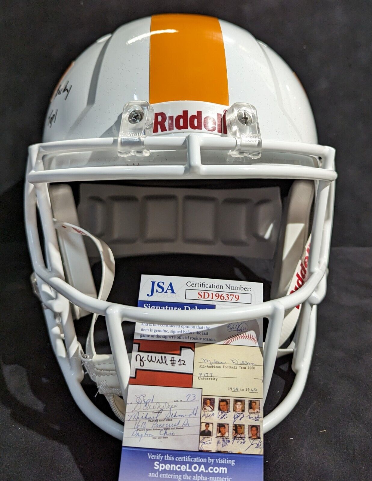 Tennessee Volunteers Hendon Hooker 2X Inscribed Full Size Replica Helmet Jsa