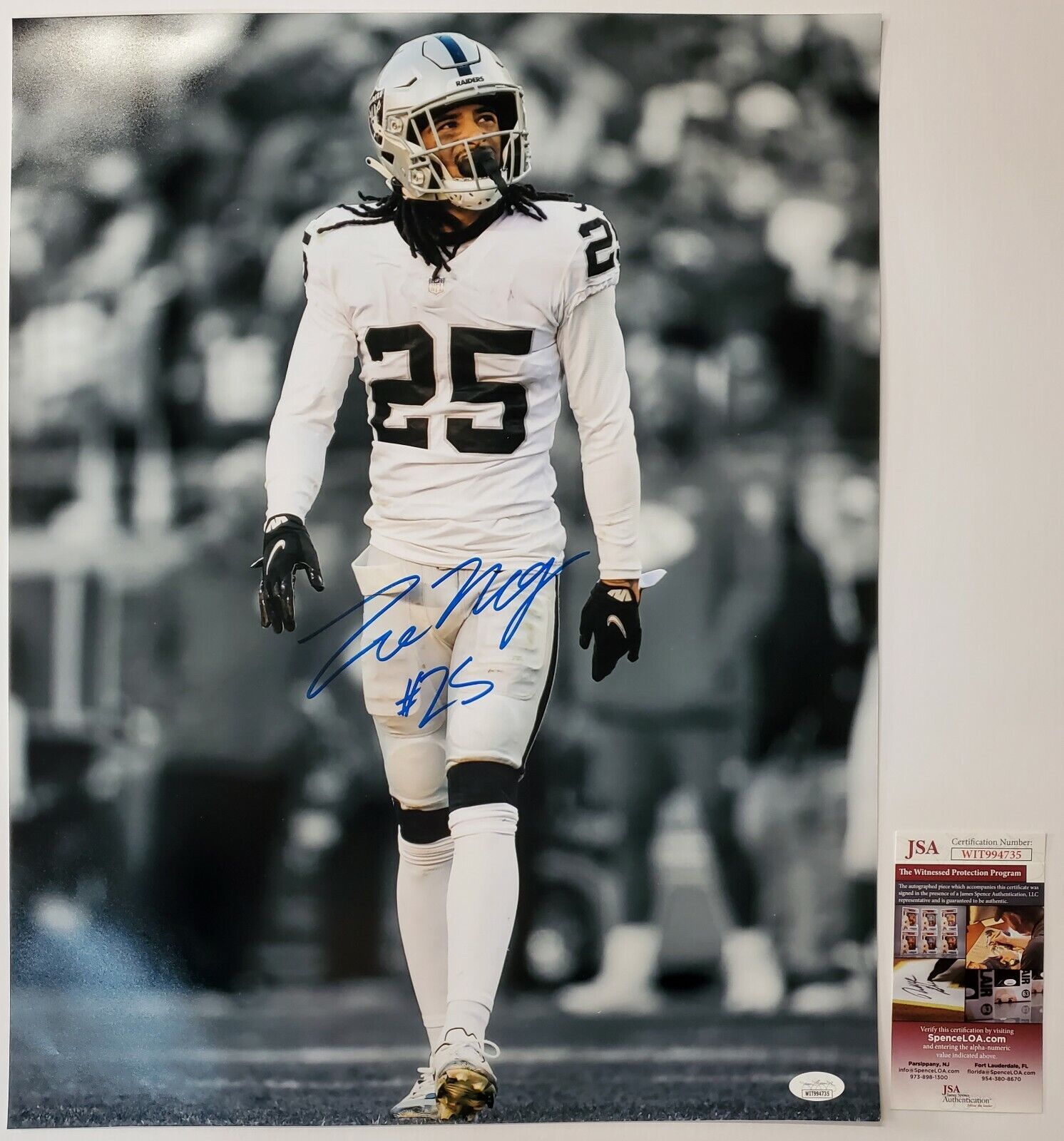 MVP Authentics Las Vegas Raiders Trevon Moehrig Autographed 16X20 Photo Jsa Coa 90 sports jersey framing , jersey framing