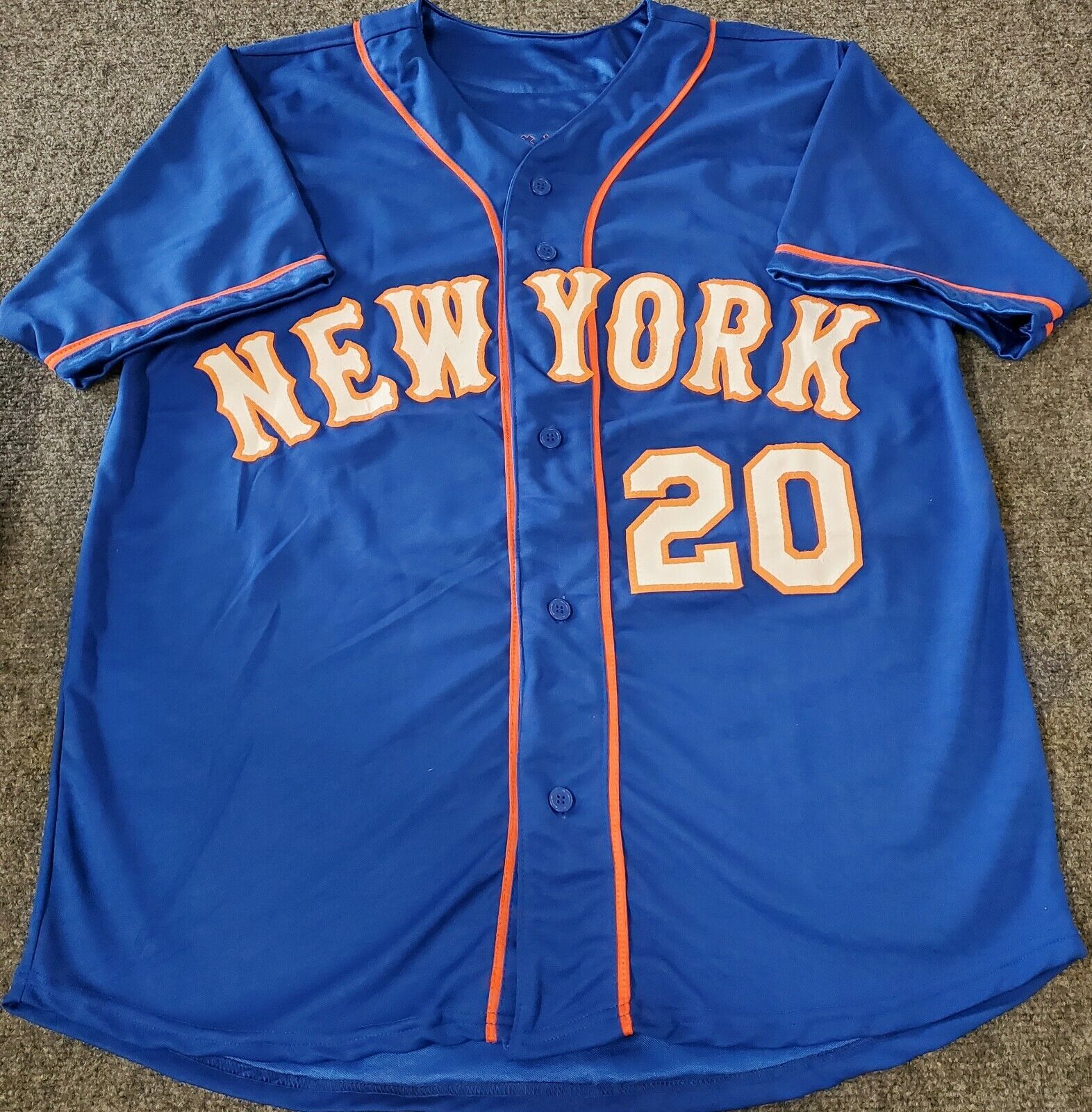 Howard Johnson Signed Custom New York Mets Jersey (JSA) Size XL popular