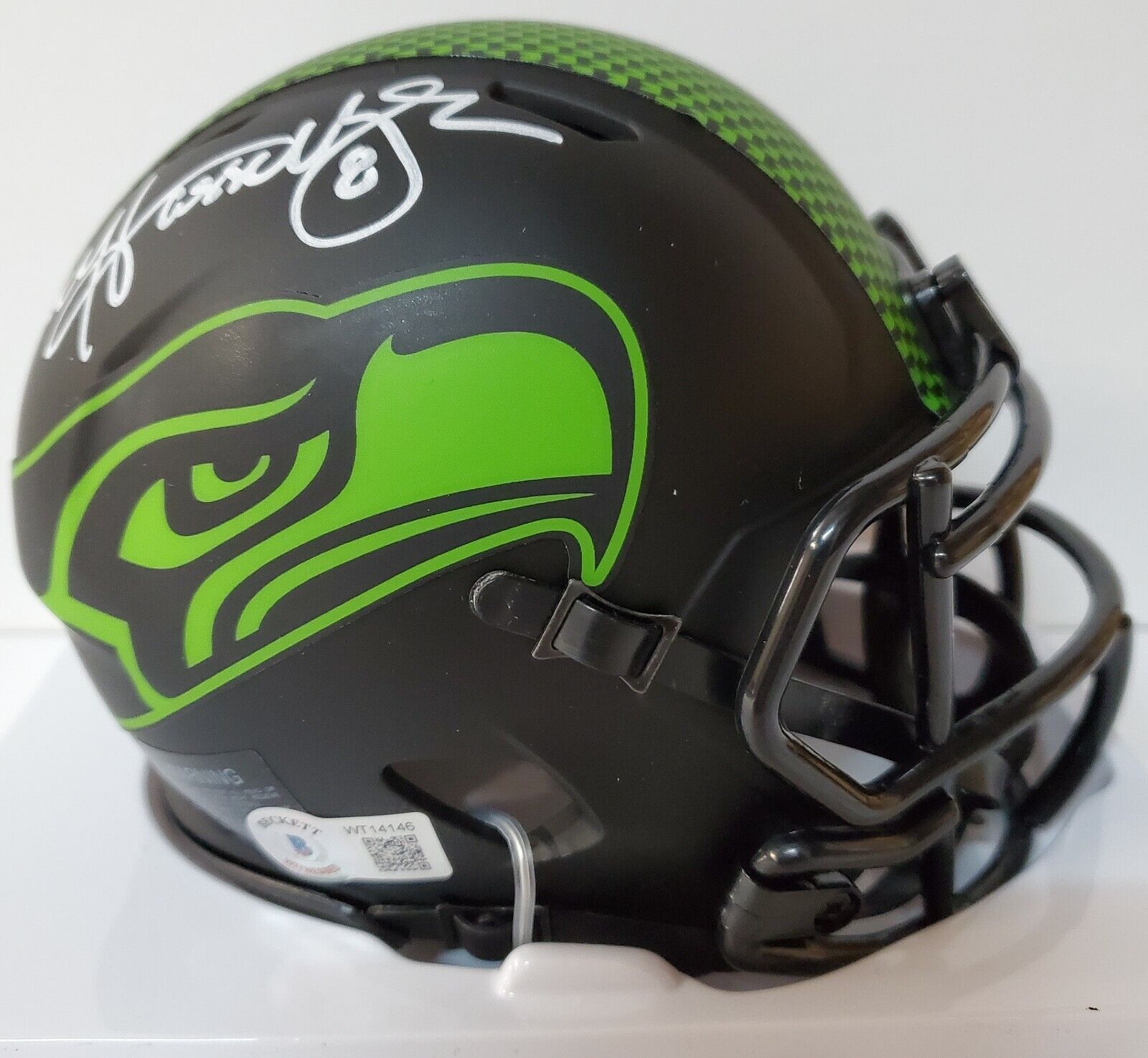 MVP Authentics Seattle Seahawks Matt Hasselbeck Signed Eclipse Mini Helmet Jsa Coa 126 sports jersey framing , jersey framing