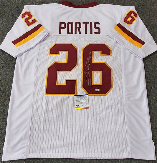 Washington Football Team Clinton Portis Autographed Signed Jersey Psa Coa