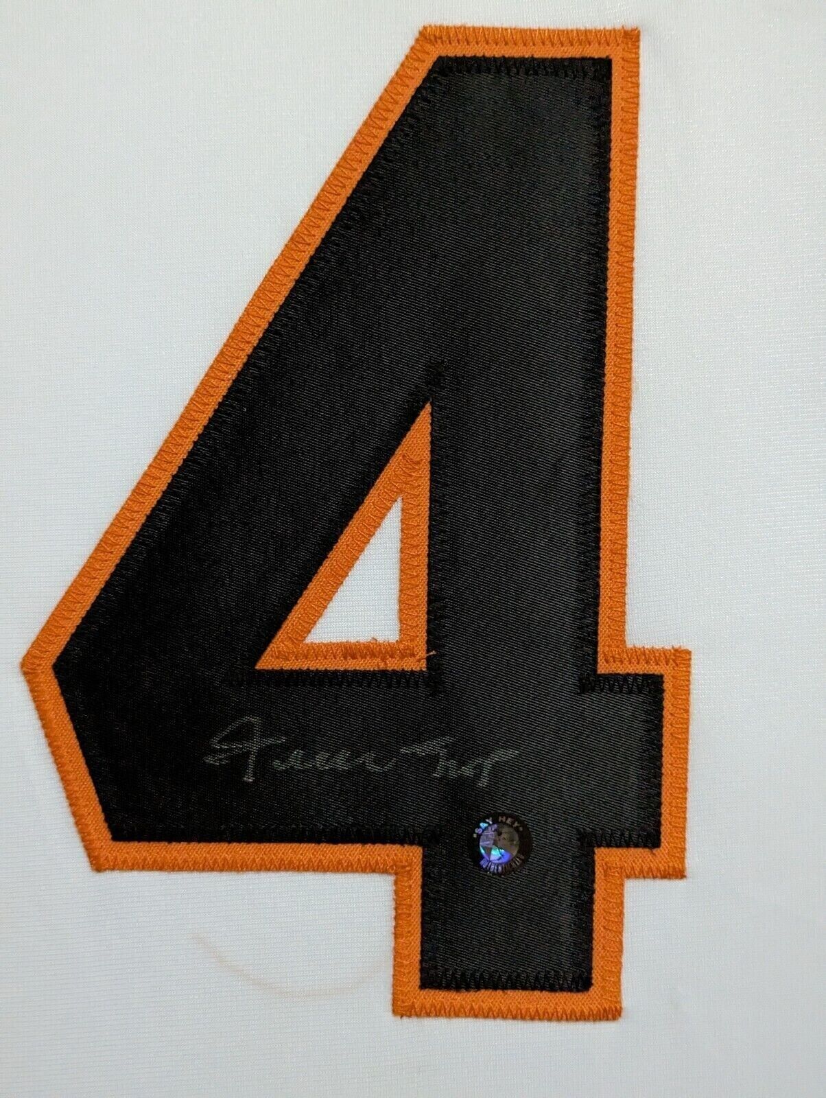 Framed San Francisco Giants Willie Mays Autographed Signed Jersey Say Hey Holo