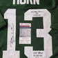 Green Bay Packers Don Horn Autographed Signed 2X Inscribed Jersey Jsa Coa