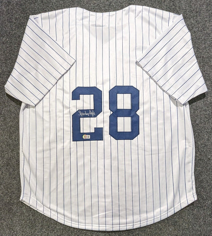 Sparky Lyle Signed New York Yankees Jersey Inscribed