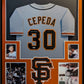 Framed San Francisco Giants Orlando Cepeda Autographed Signed Jersey Beckett