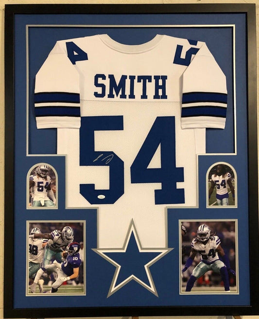 MVP Authentics Framed Dallas Cowboys Jaylon Smith Autographed Signed Jersey Jsa Coa 450 sports jersey framing , jersey framing