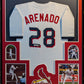 Framed St Louis Cardinals Nolan Arenado Autographed Signed Jersey Jsa Coa