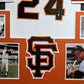 Framed San Francisco Giants Willie Mays Autographed Signed Jersey Say Hey Holo