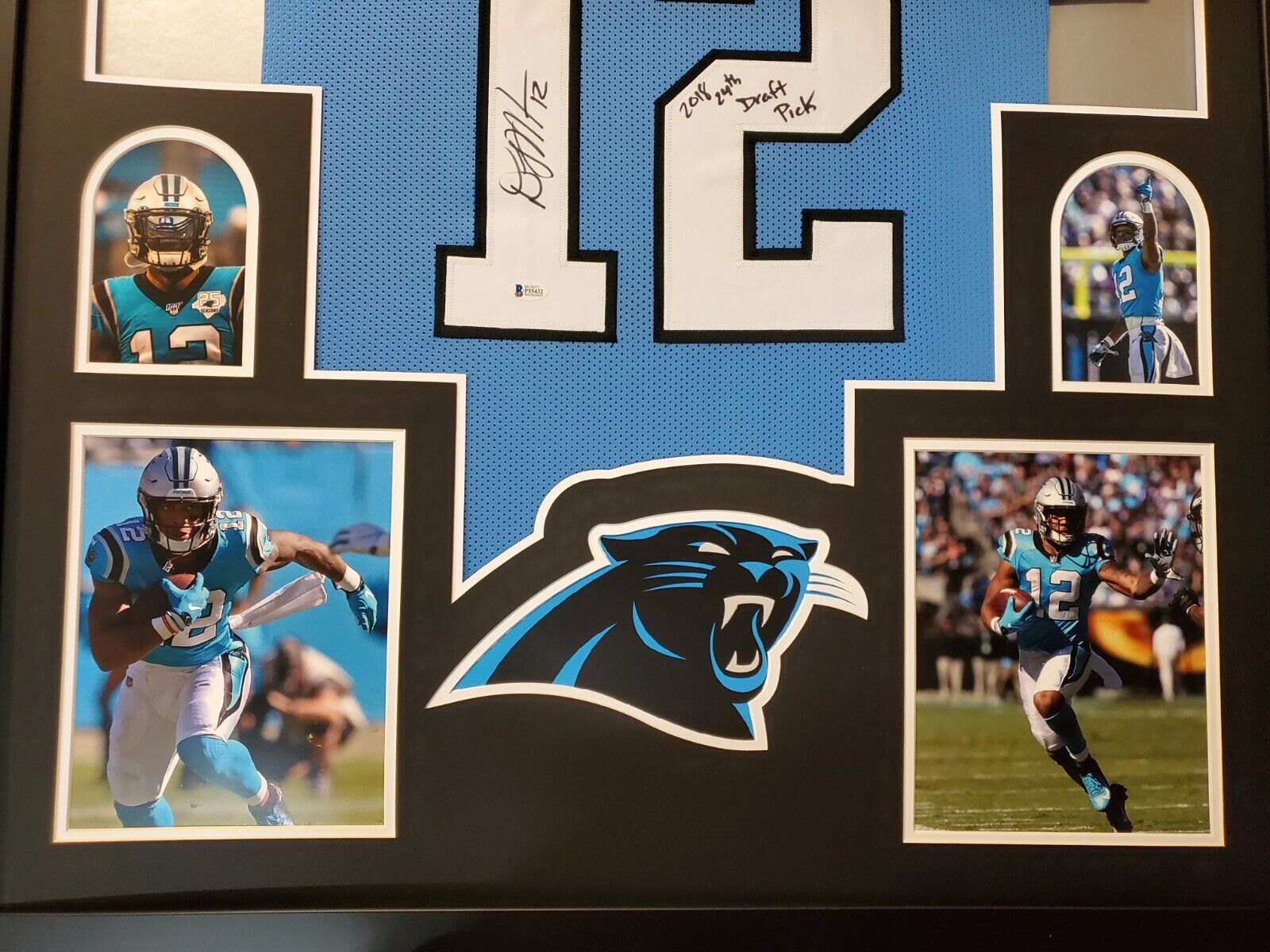 Dj Moore Nfl Carolina Panthers online signed “moore $” Autographed Helmet Coa !