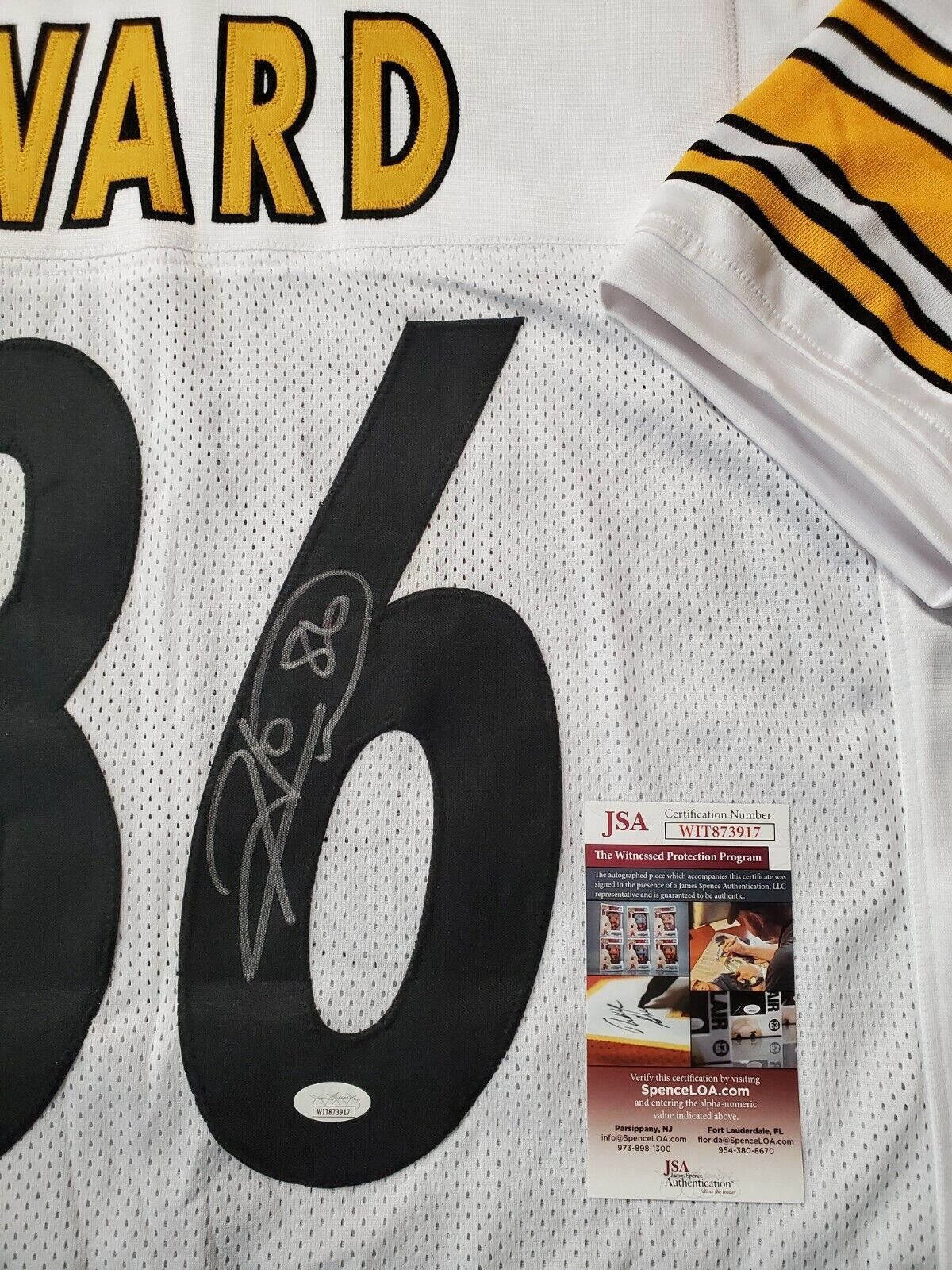 Pittsburgh Steelers Hines Ward Autographed Signed Jersey Jsa  Coa