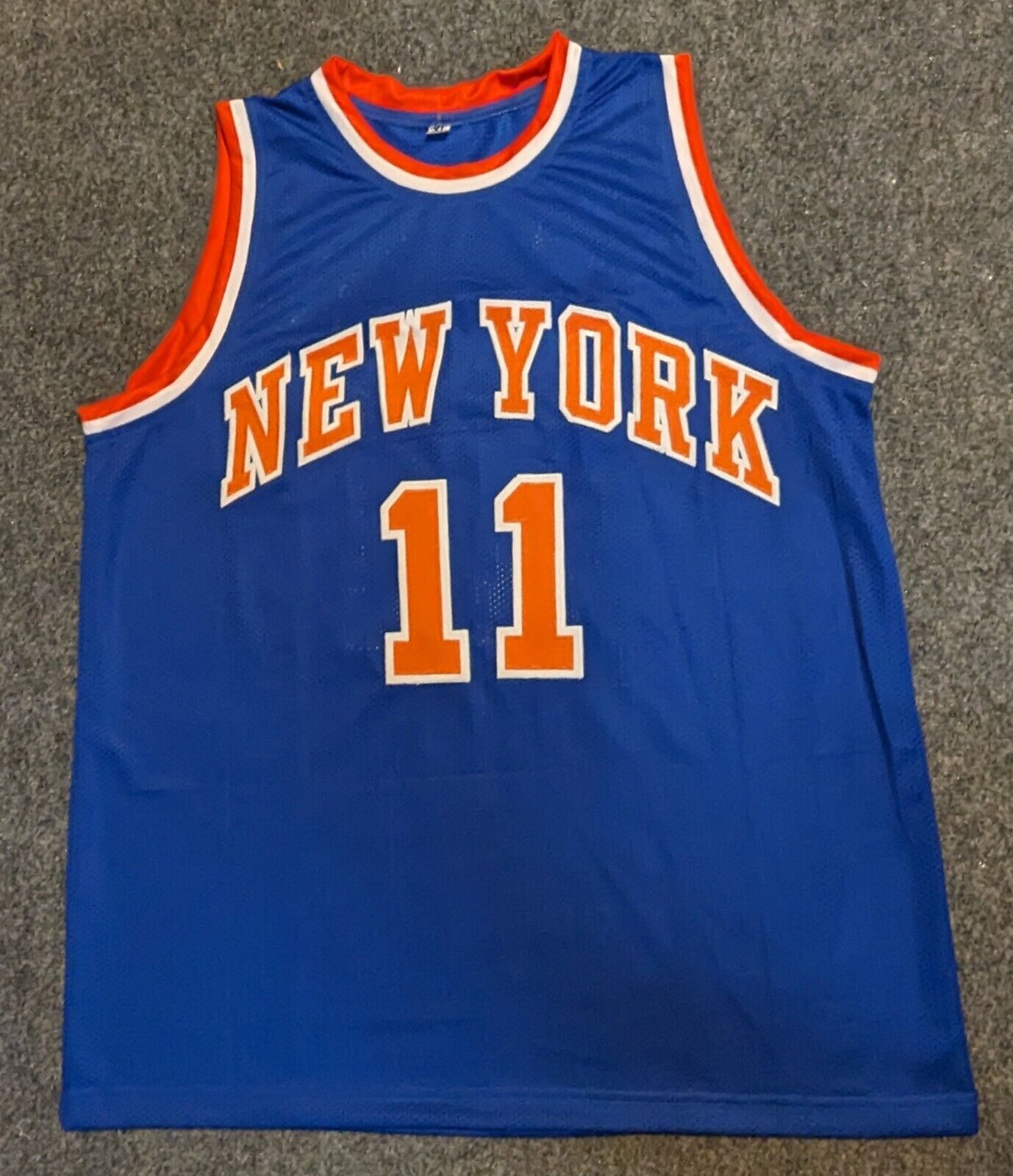 New York Knicks Derek Harper Autographed Signed Jersey Jsa Coa