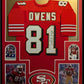 Framed San Francisco 49Ers Terrell Owens Autographed Signed Jersey Jsa Coa