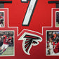 MVP Authentics Framed Atlanta Falcons Michael Vick Autographed Signed Jersey Jsa Coa 405 sports jersey framing , jersey framing