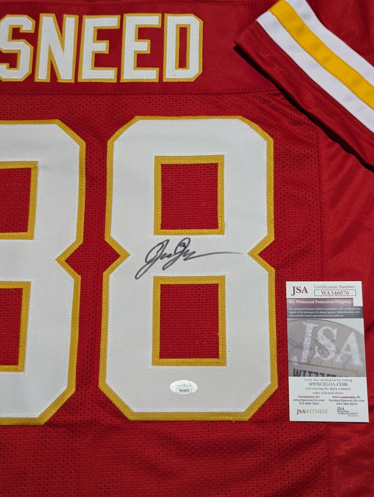 MVP Authentics Kansas City Chiefs L'jarius Sneed Autographed Signed Jersey Jsa Coa 135 sports jersey framing , jersey framing