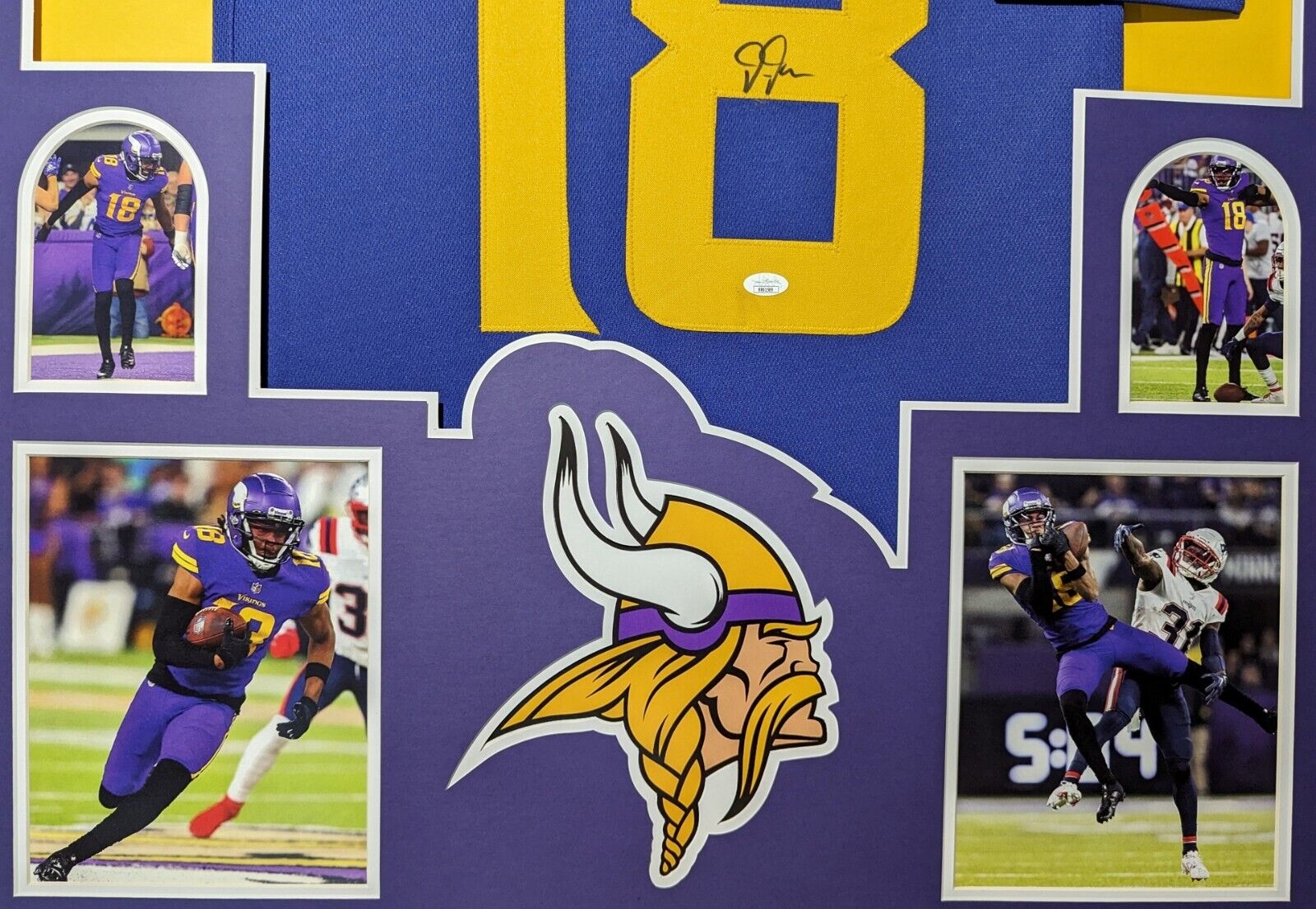 Minnesota vikings autographed sales jersey