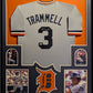 Framed Detroit Tigers Alan Trammell Autographed Signed Jersey Beckett Coa