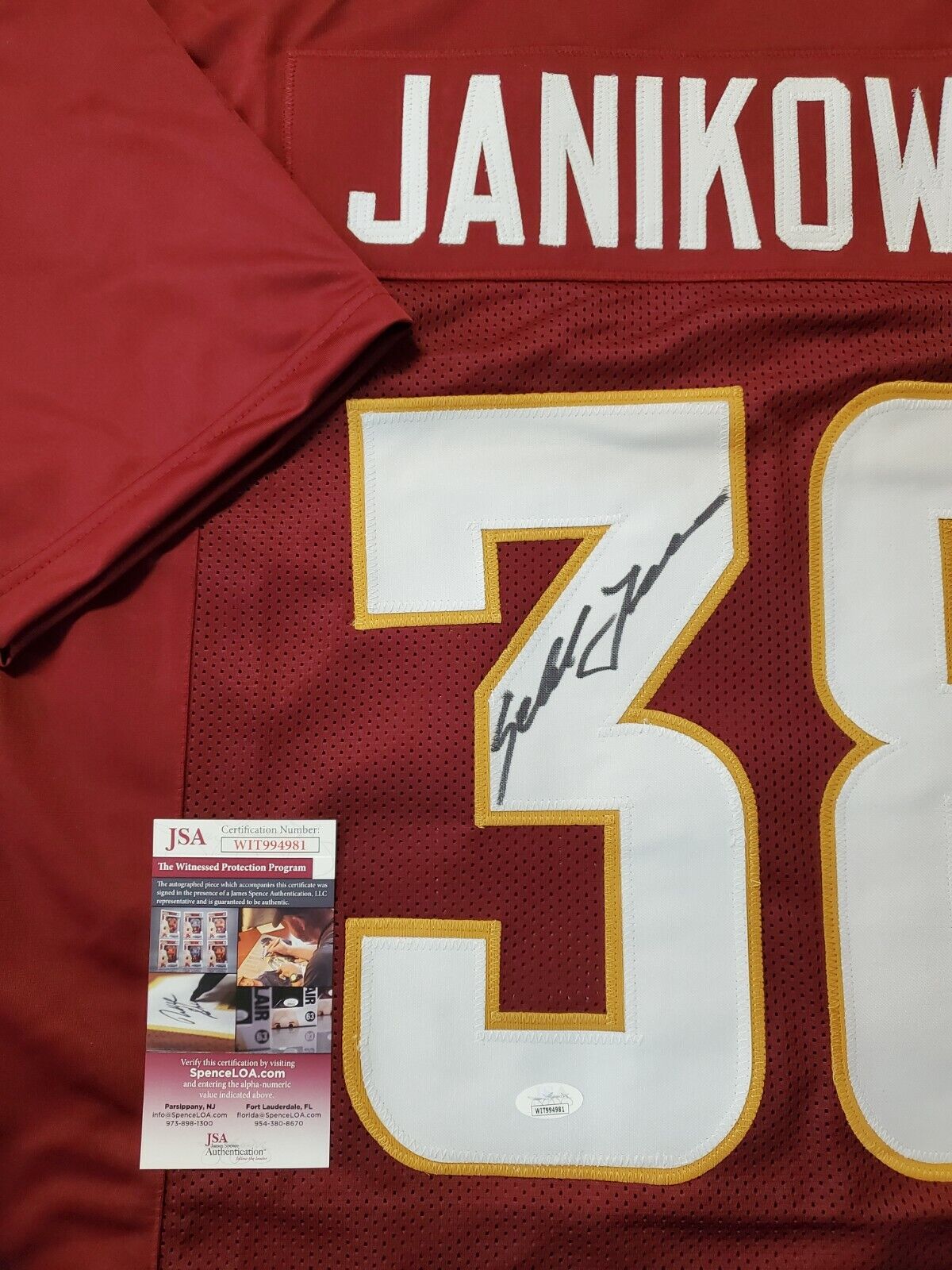 Florida State Seminoles Sebastian Janikowski Autographed Signed Jersey Jsa Coa