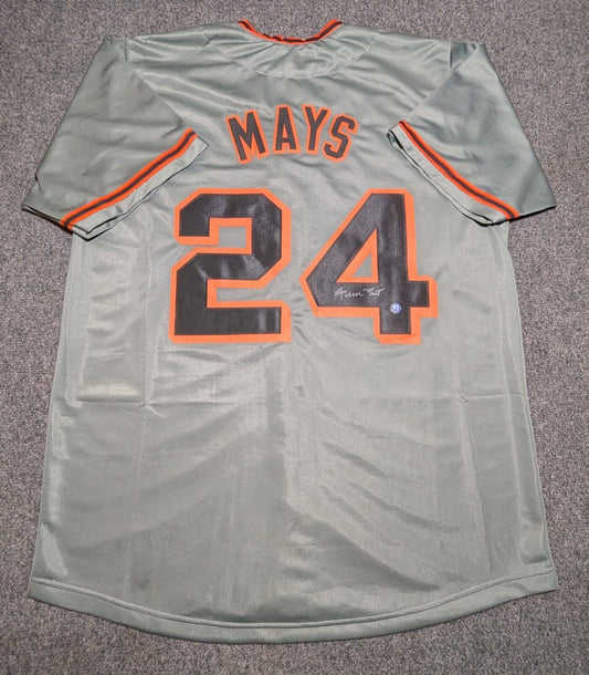 San Francisco Giants Willie Mays Autographed Signed Custom Jersey Say Hey Holo