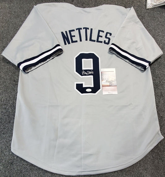 N.Y. Yankees Style Graig Nettles Autographed Signed Custom Jersey Jsa Coa